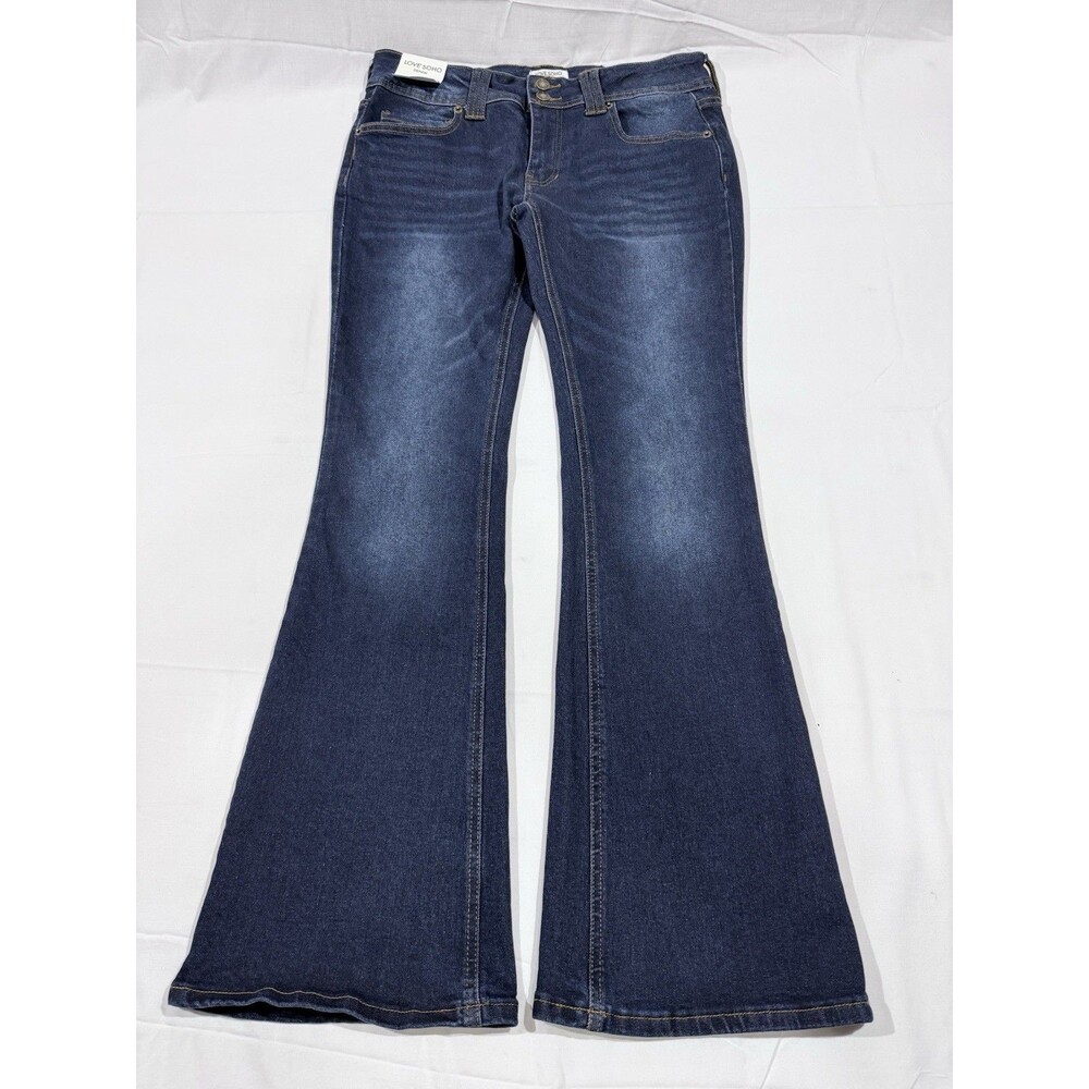 Love Soho Jeans Size 15 Womens Bootcut Low Rise Blue Denim Jeans NWT